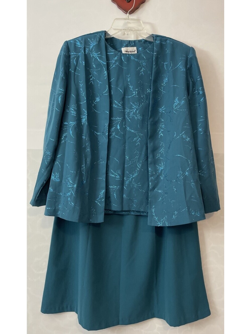 Anthony Richards Womens 18 Green Formal Blouse, Jacket, & Skirt Outfit! A4077
